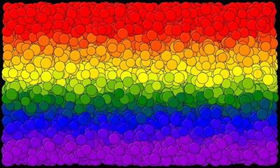 LGBTQ Pride Flag Bubbles