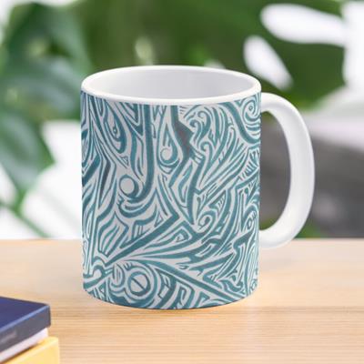 Abstract Blue Drawing