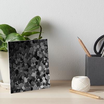 Black, White, and Grey Bubbles