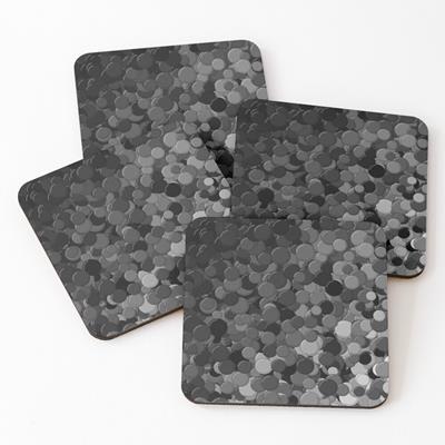 Black, White, and Grey Bubbles