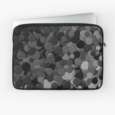 Black, White, and Grey Bubbles