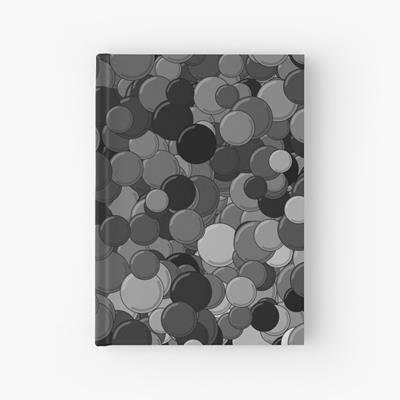 Black, White, and Grey Bubbles