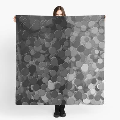 Black, White, and Grey Bubbles