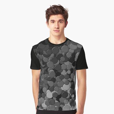 Black, White, and Grey Bubbles