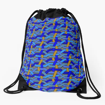 Blue and Gold Knotwork