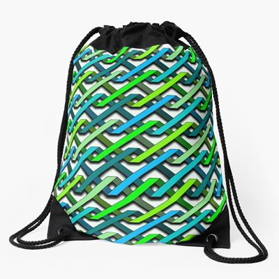 Blue and Green Tangles