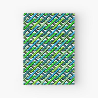 Blue and Green Tangles