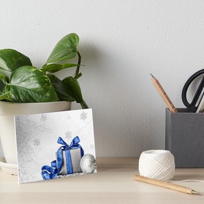 Blue and Silver Christmas Gift