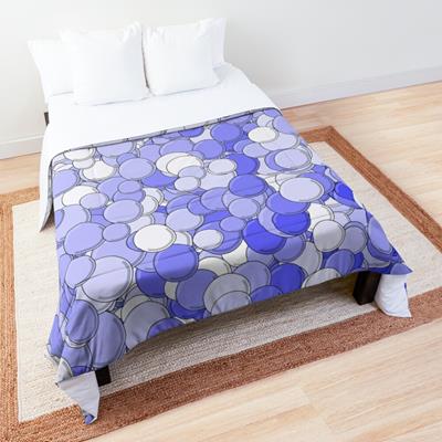 Blue and White Bubbles