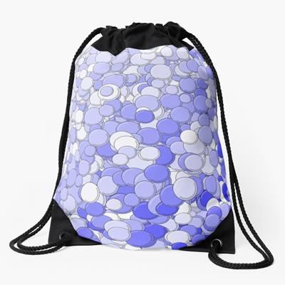 Blue and White Bubbles