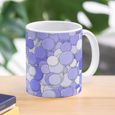 Blue and White Bubbles