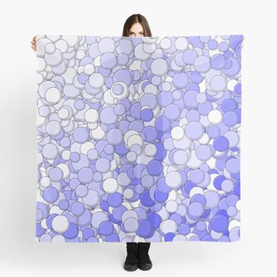 Blue and White Bubbles