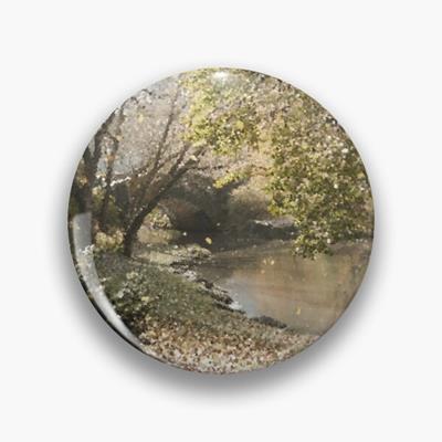 Bridge Over Pond In Autumn