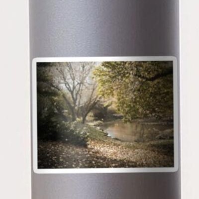 Bridge Over Pond In Autumn
