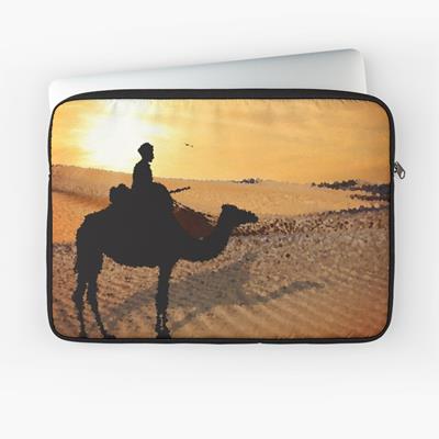 Camel Rider in the Desert