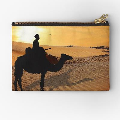 Camel Rider in the Desert