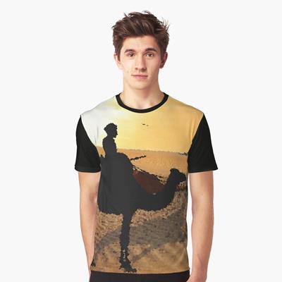 Camel Rider in the Desert