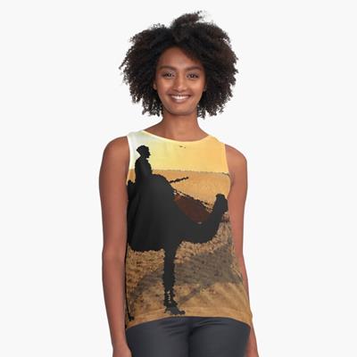 Camel Rider in the Desert