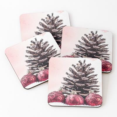 Christmas Baubles and Pine Cone