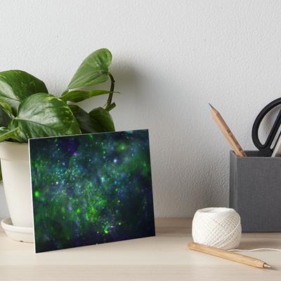 Dark Green and Blue