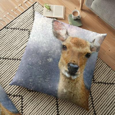 Deer Portrait in Snow