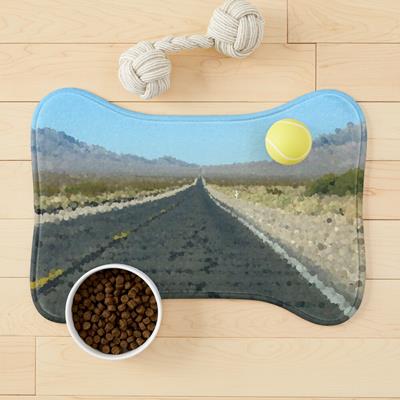 Empty Desert Road to Nowhere