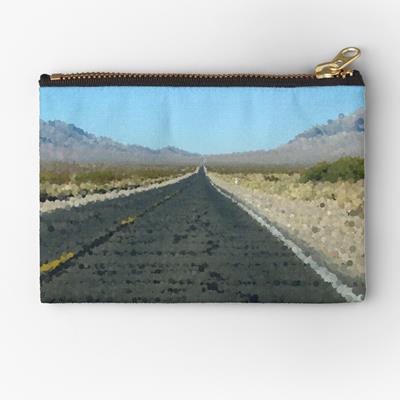Empty Desert Road to Nowhere