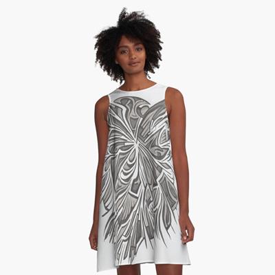 Exploding Grey Abstract Design