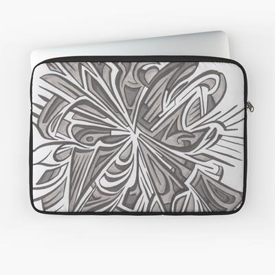 Exploding Grey Abstract Design