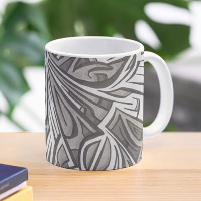Exploding Grey Abstract Design