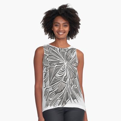 Exploding Grey Abstract Design