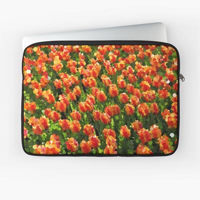 Field of Orange Tulips