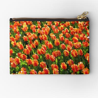 Field of Orange Tulips