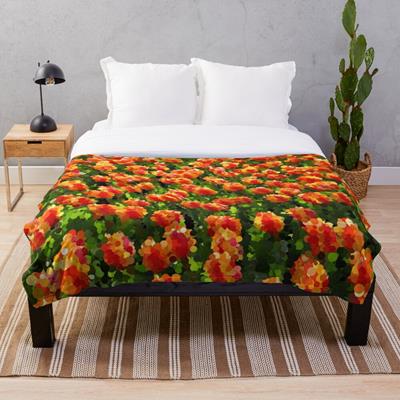 Field of Orange Tulips