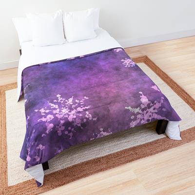 Glittering Purple Snowflakes