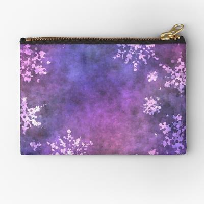 Glittering Purple Snowflakes