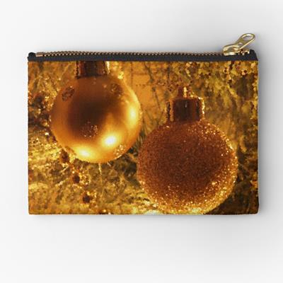 Golden Christmas Bulbs