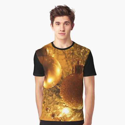 Golden Christmas Bulbs