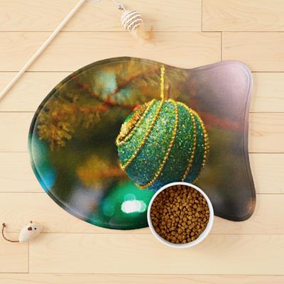 Green and Gold Christmas Baubles