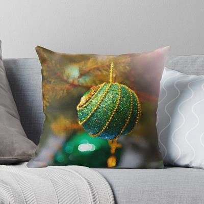 Green and Gold Christmas Baubles
