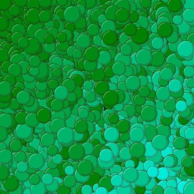 Green and Turquoise Bubbles