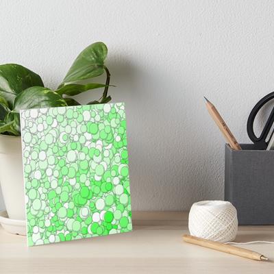 Green and White Bubbles