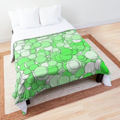 Green and White Bubbles