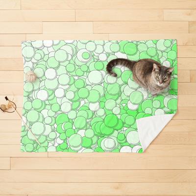 Green and White Bubbles