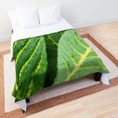 Green and Yellow Leaf Closeup