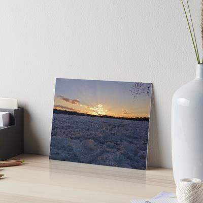 Ice Field at Sunset
