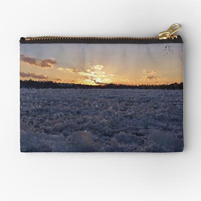 Ice Field at Sunset