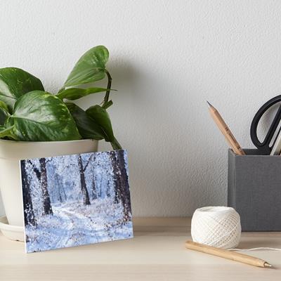 Impressionist Winter Forest Landscape