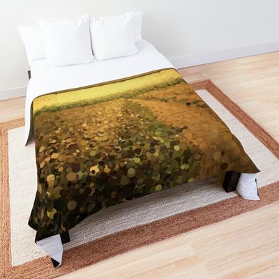 Impressionistic Peaceful Country Road