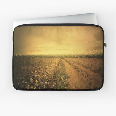 Impressionistic Peaceful Country Road